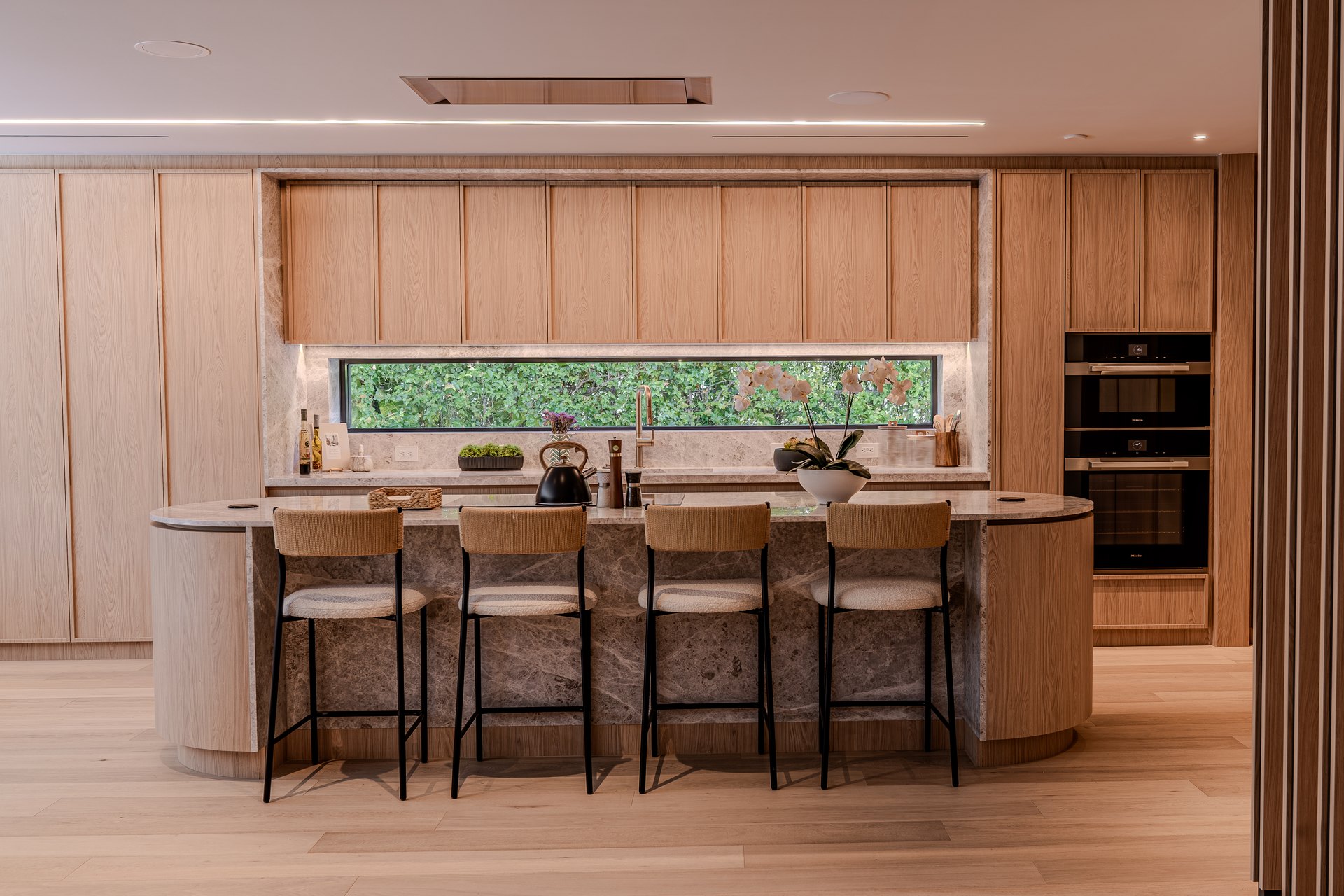 Dragon Millwork — installed kitchen island, 72 House