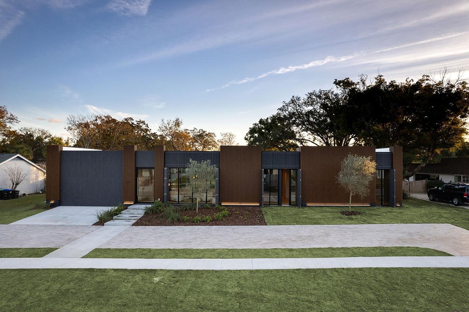 Easterling — completed front exterior photograph
