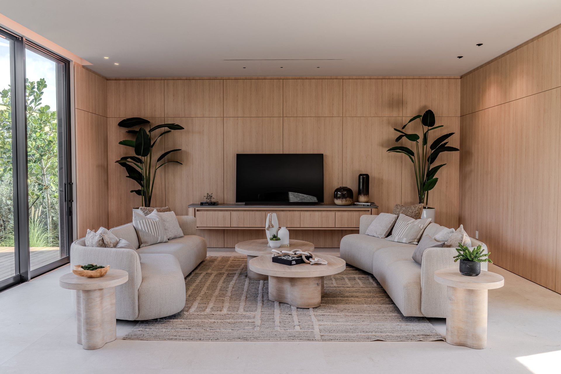 Jefferson House — living room joinery