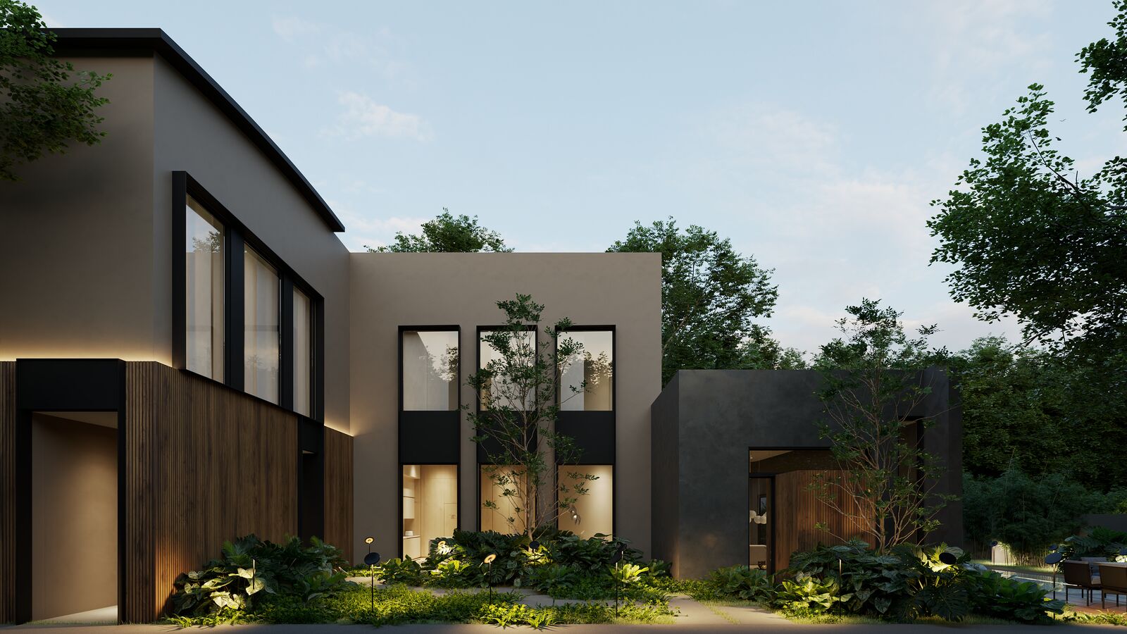 Visualization — Temple House exterior