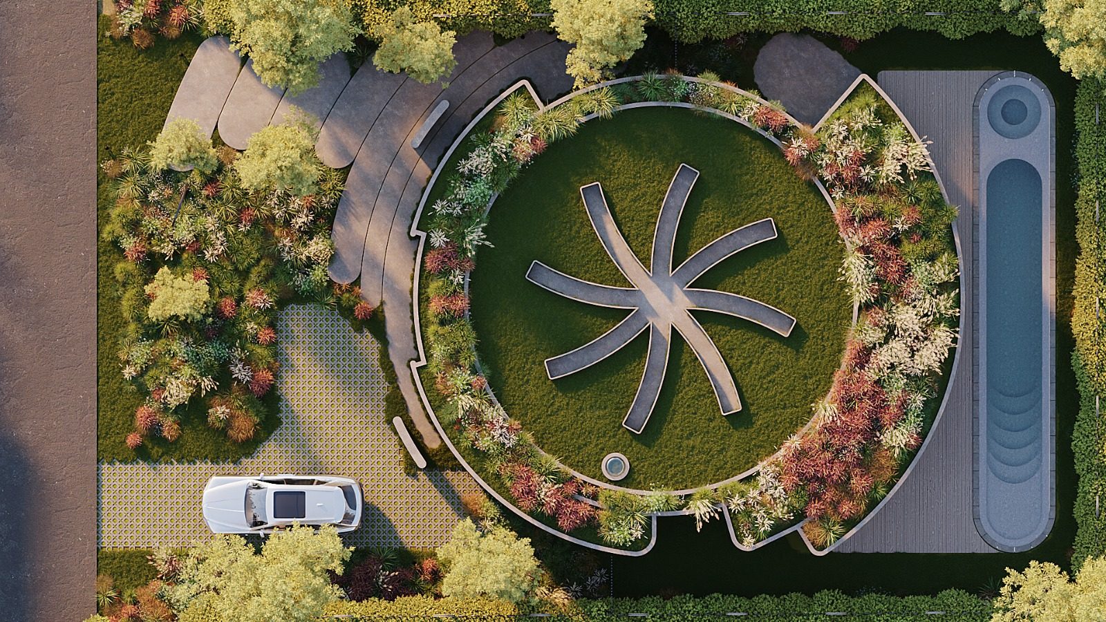 211 — landscape, patio & pool