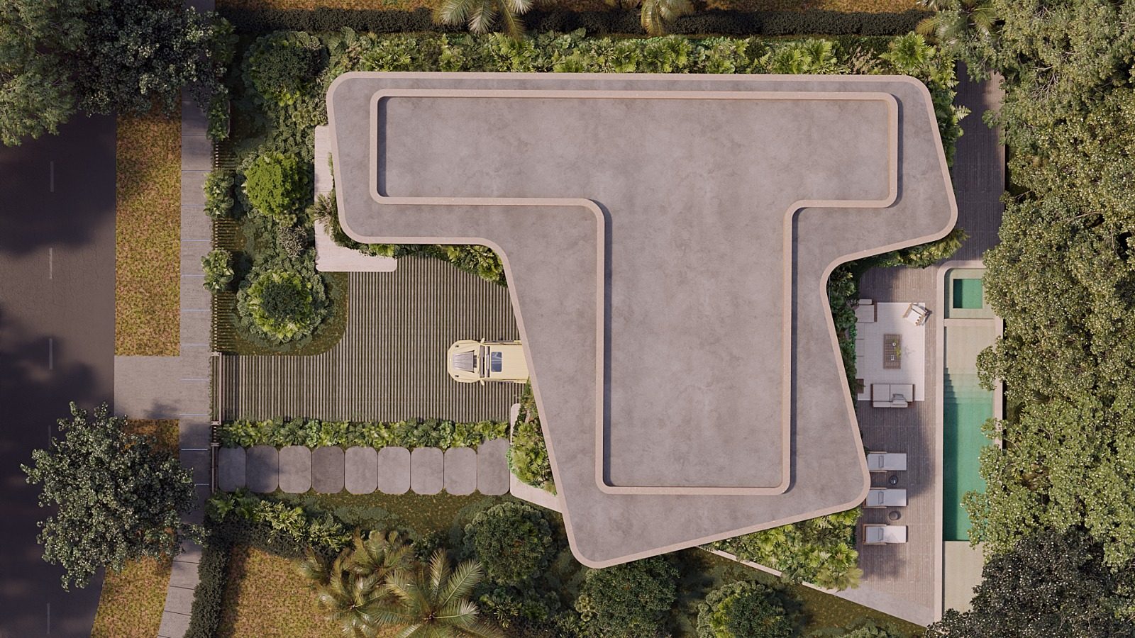 233 — landscape, patio & pool