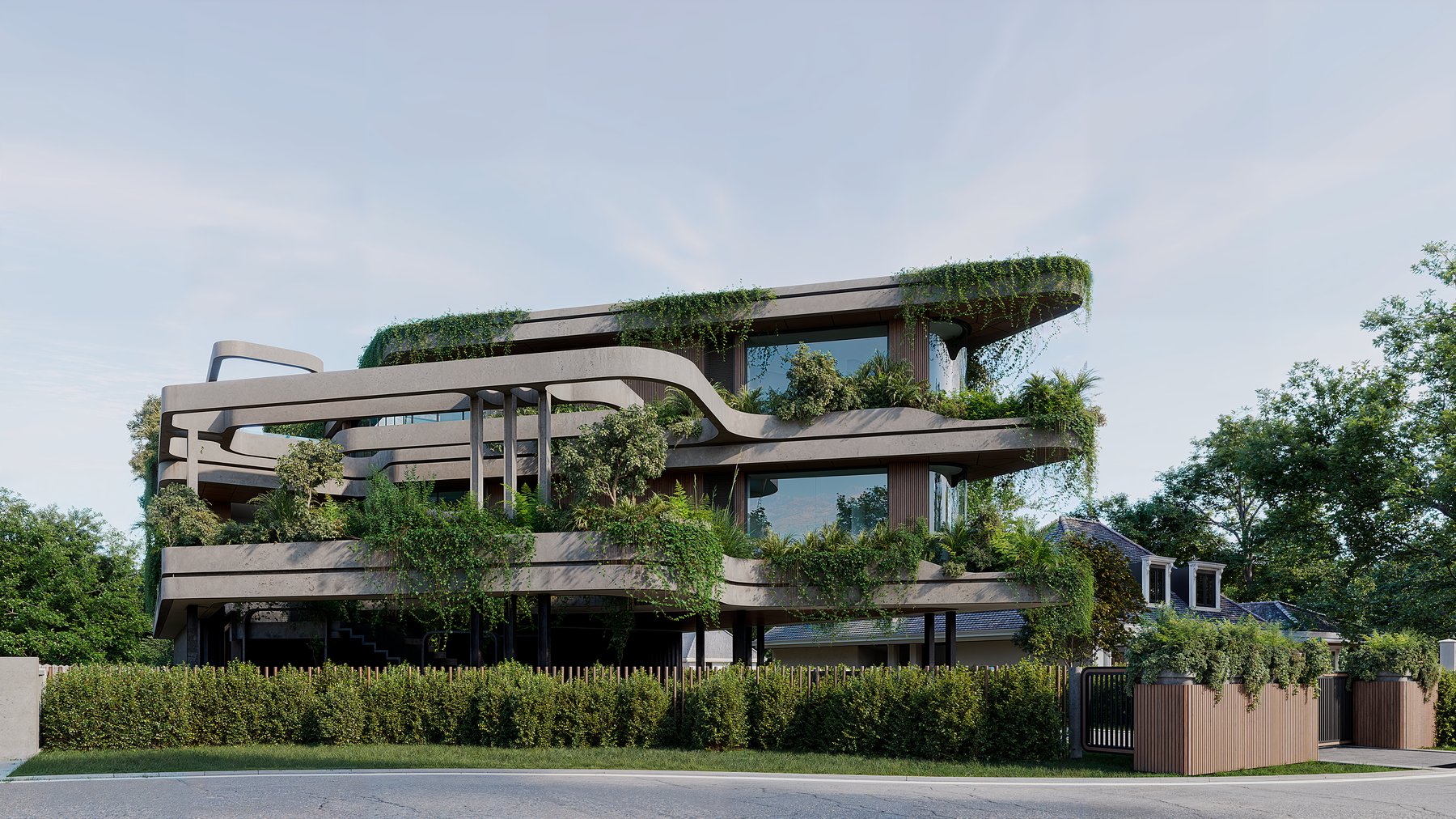 84.XO — front elevation along the street