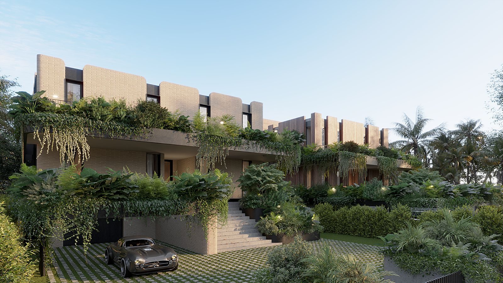Buddha — landscape, patio & pool