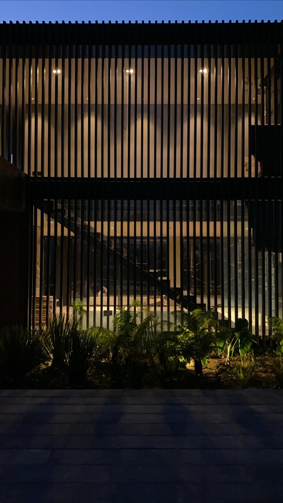 CAB — completed residence, photographed on site