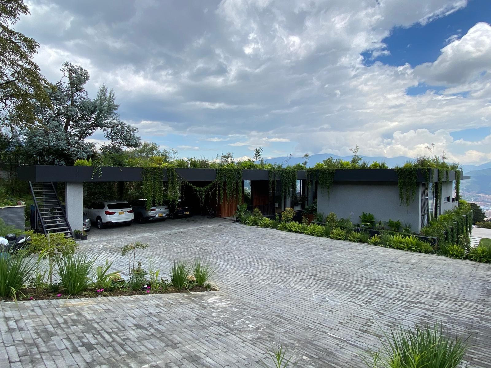 FC — completed residence, photographed on site