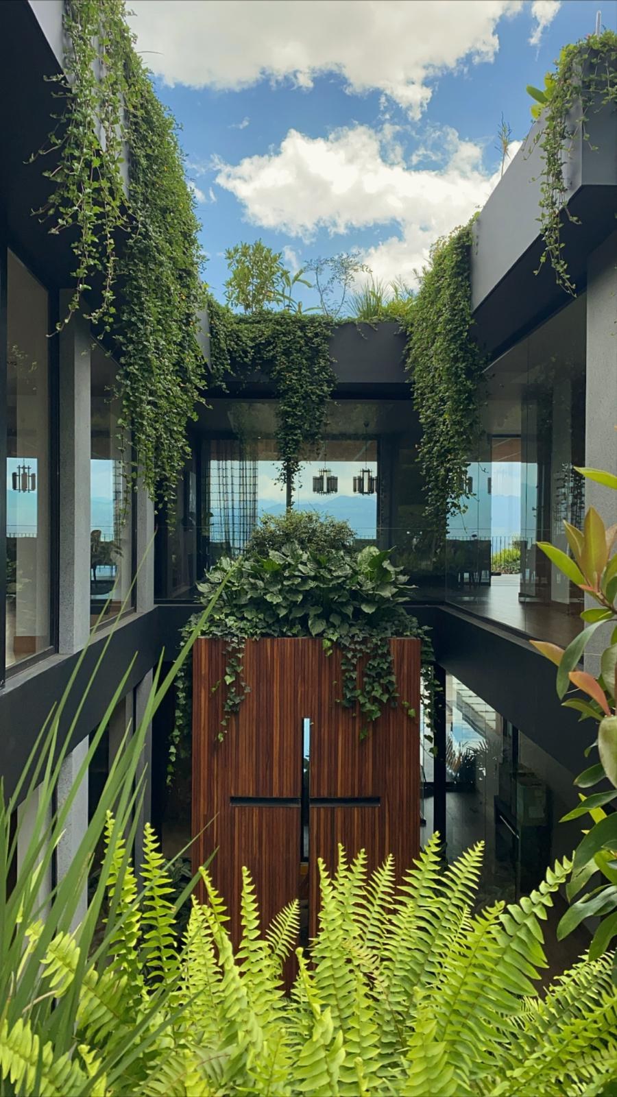FC — completed residence, photographed on site