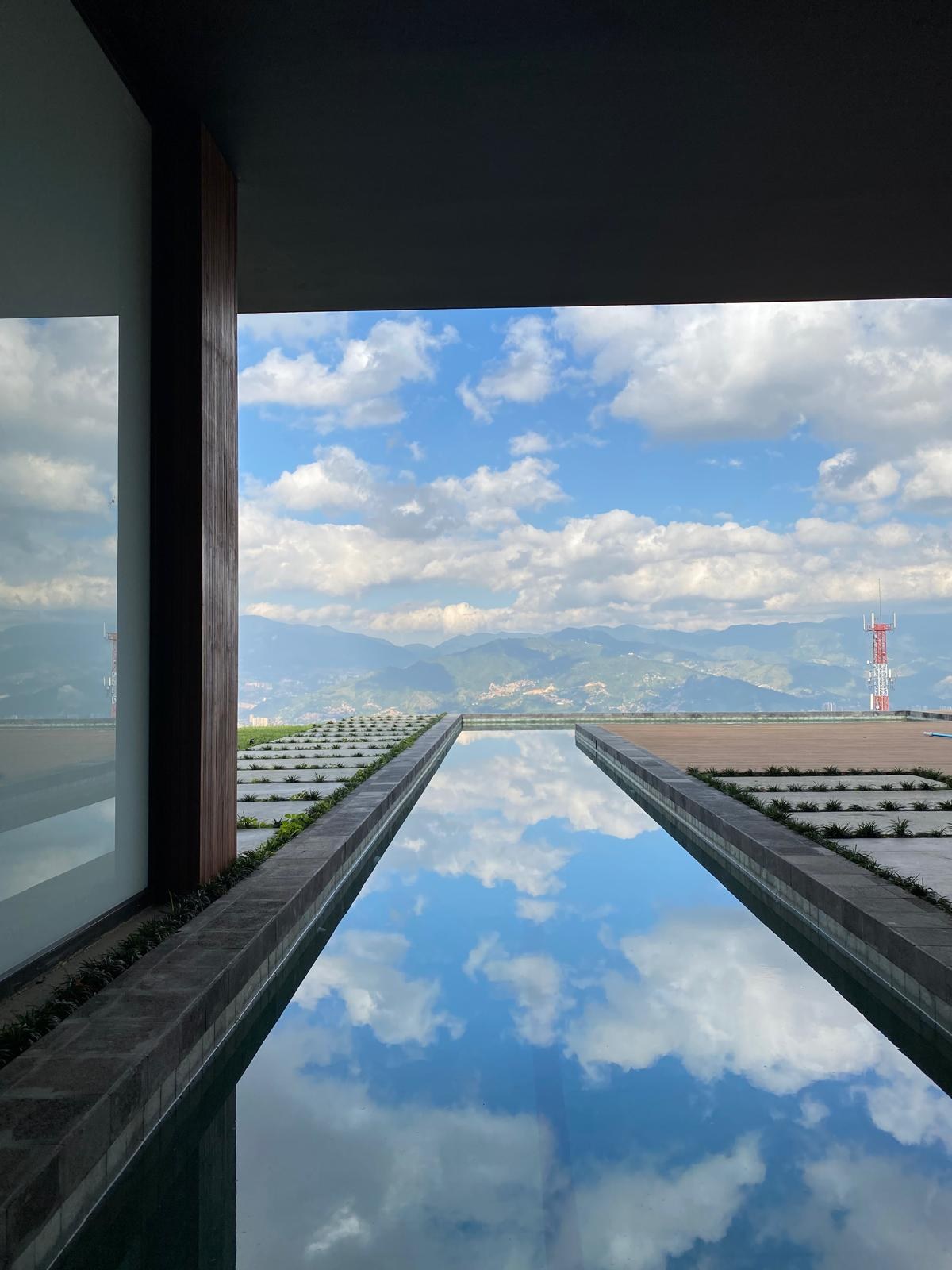FC — completed residence, photographed on site