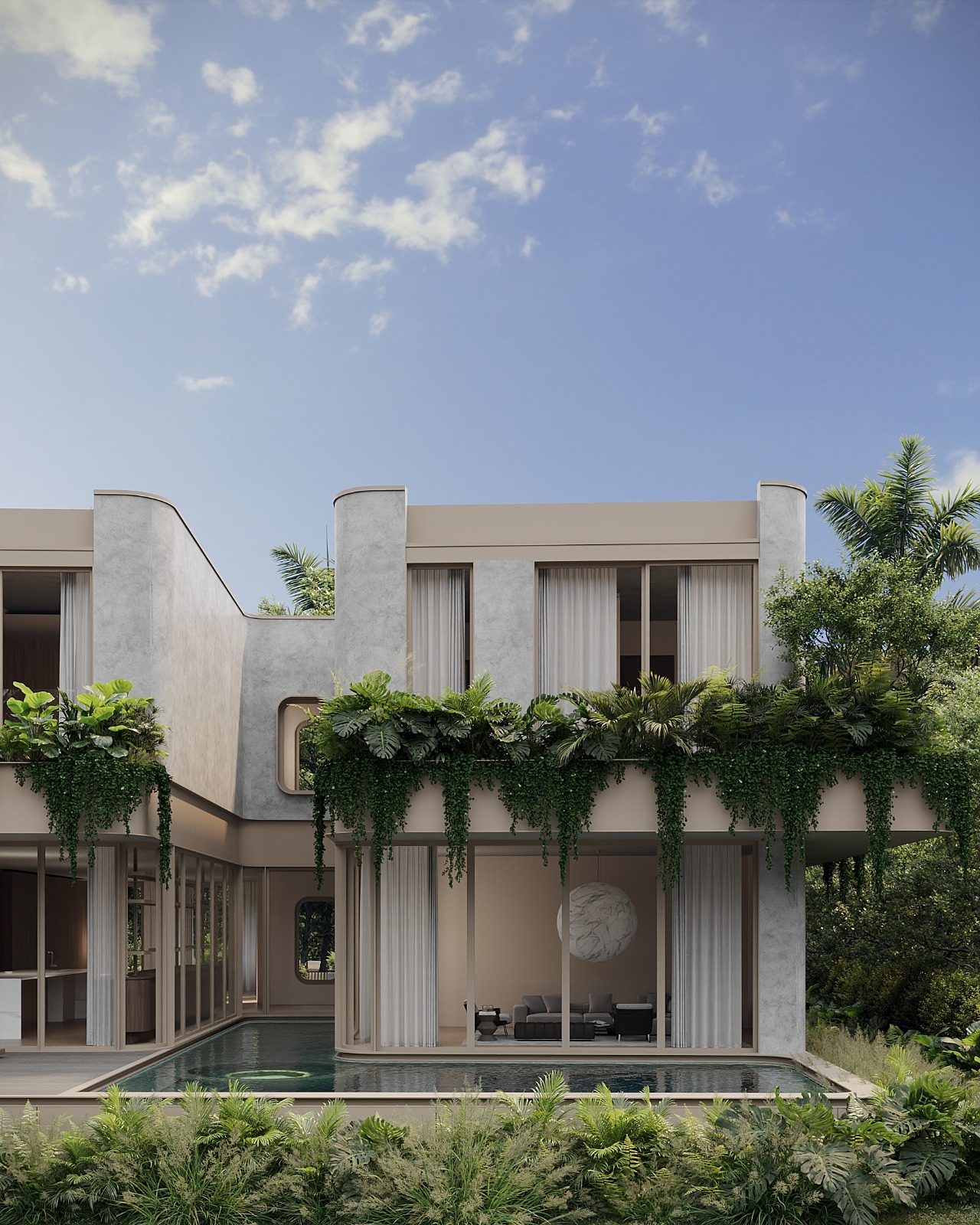 Nautilus — landscape, patio & pool