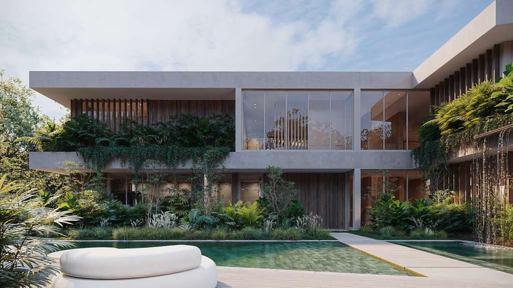 Samana — landscape, patio & pool