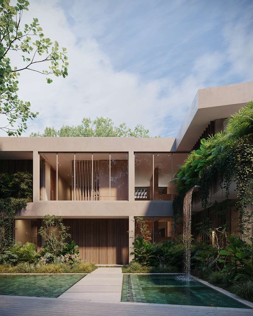Samana — landscape, patio & pool