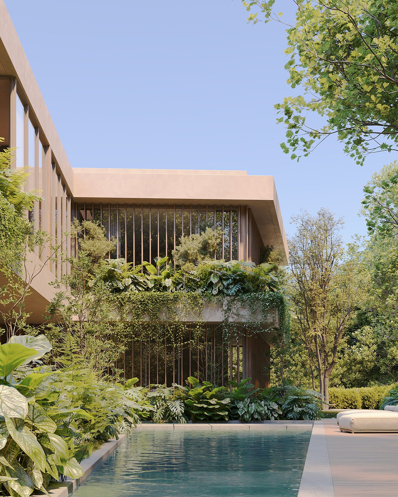 Samana — landscape, patio & pool