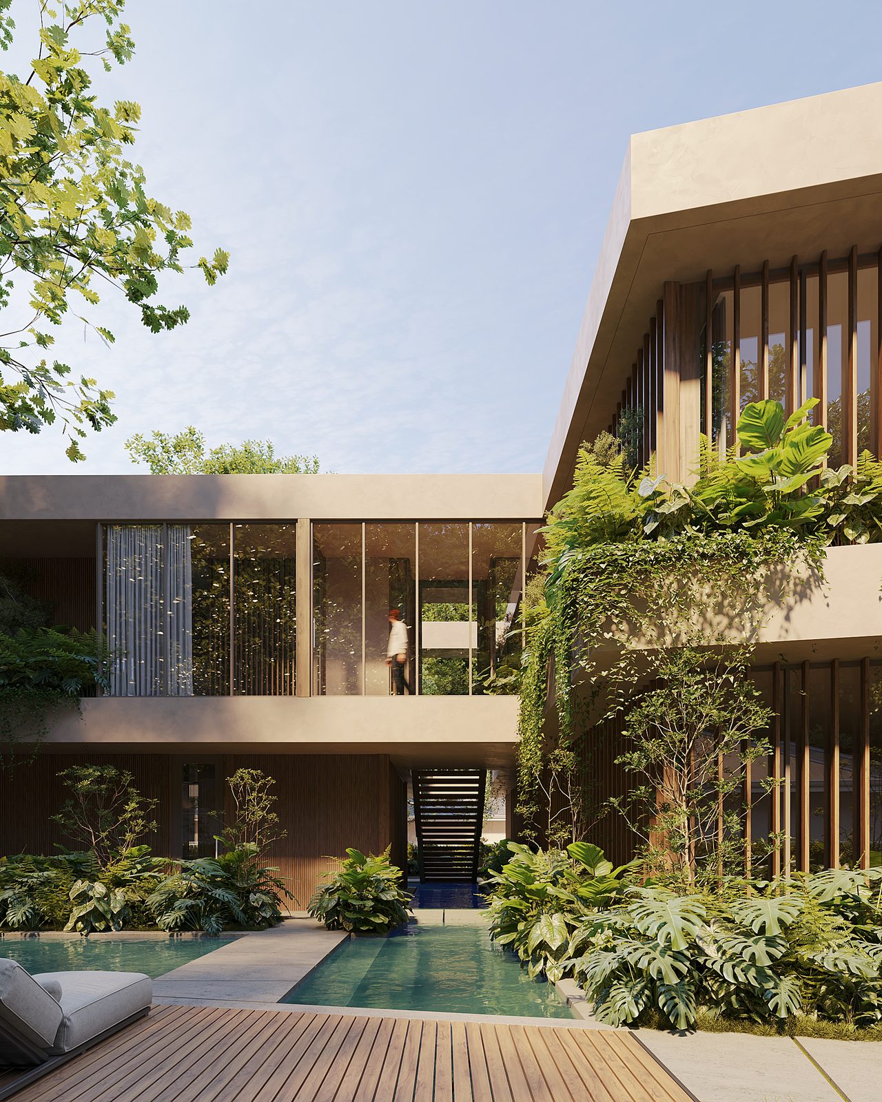 Samana — landscape, patio & pool
