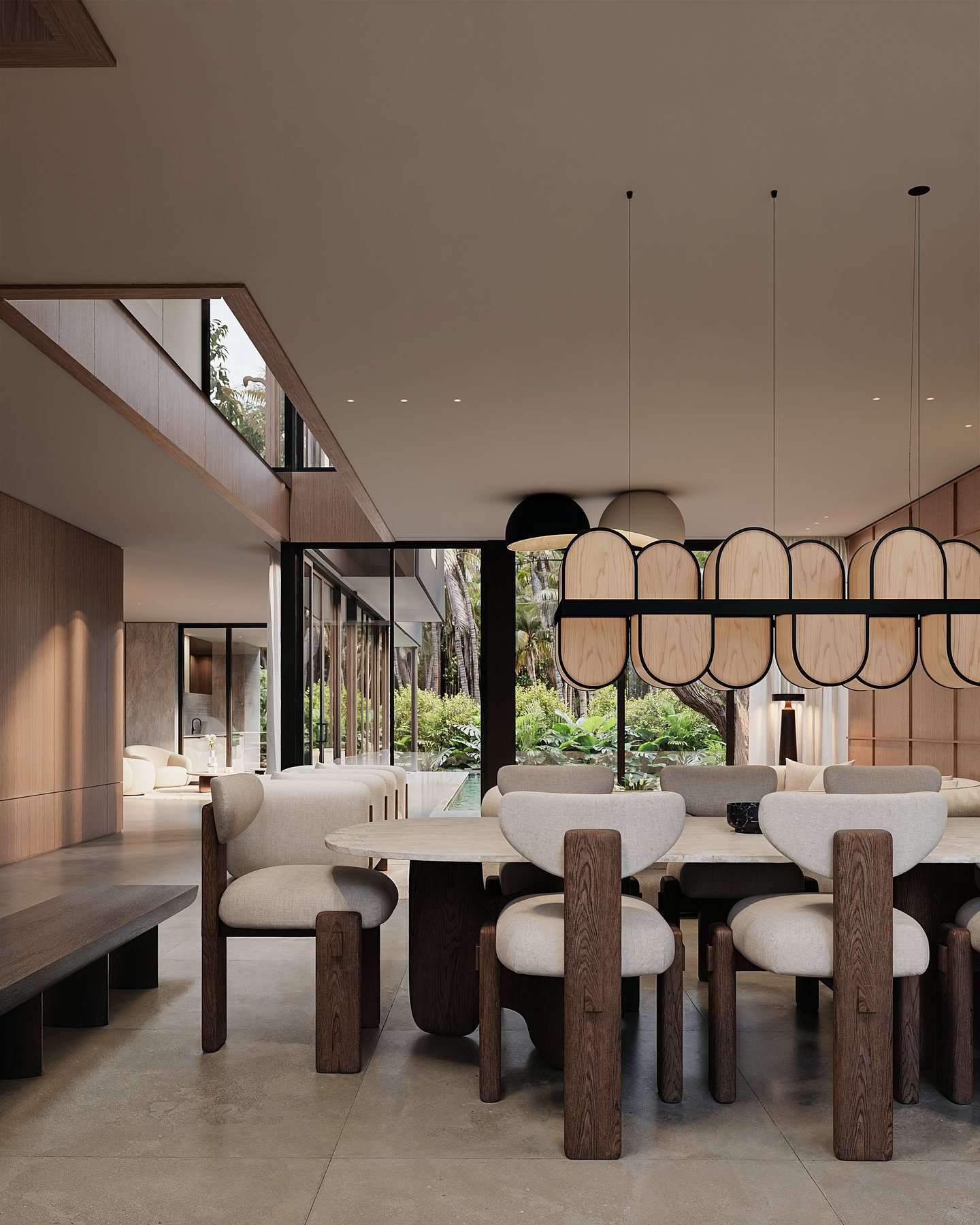 Tigertail Court — dining and garden