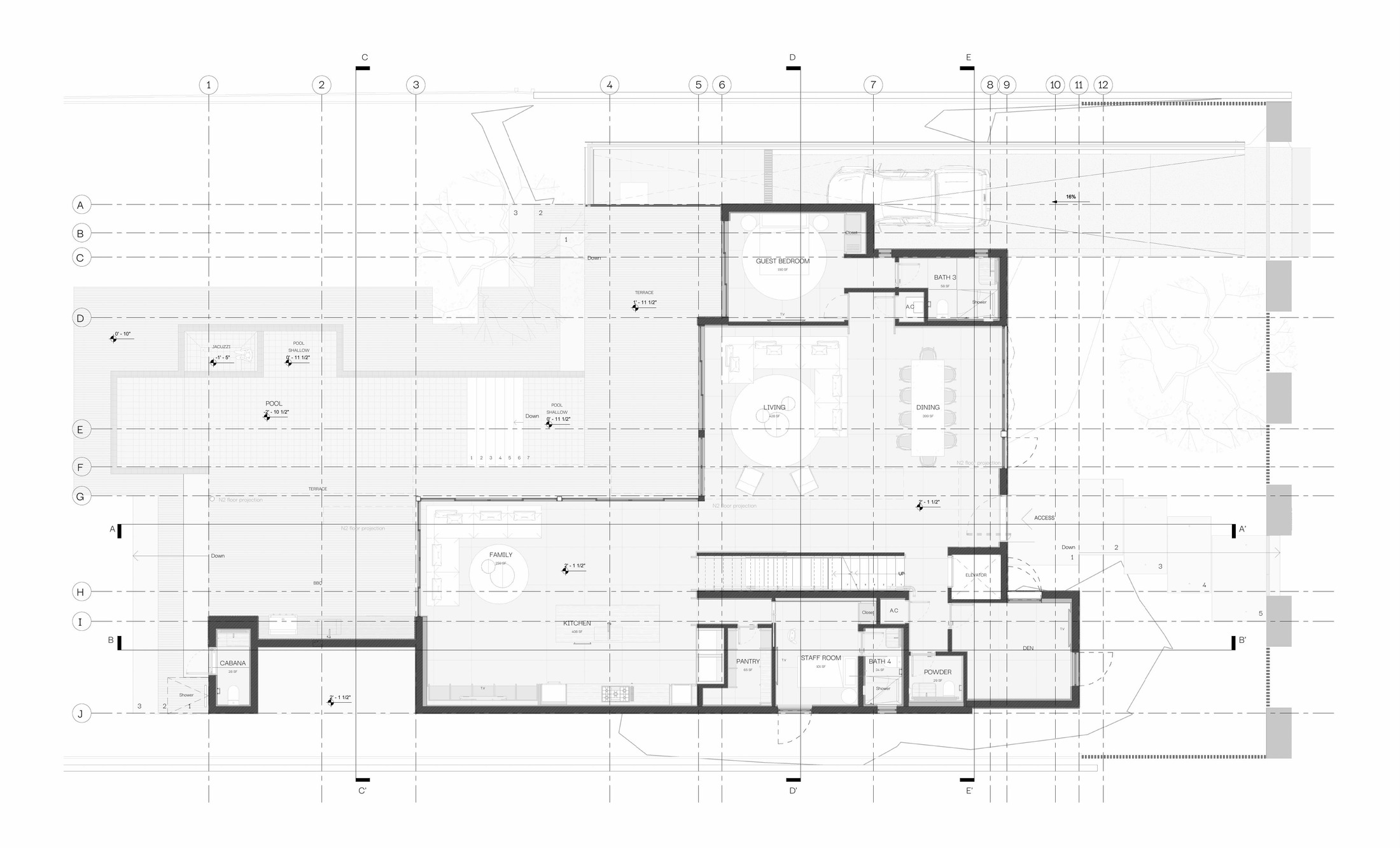 Tigertail Court — Floor Plan · Level 01