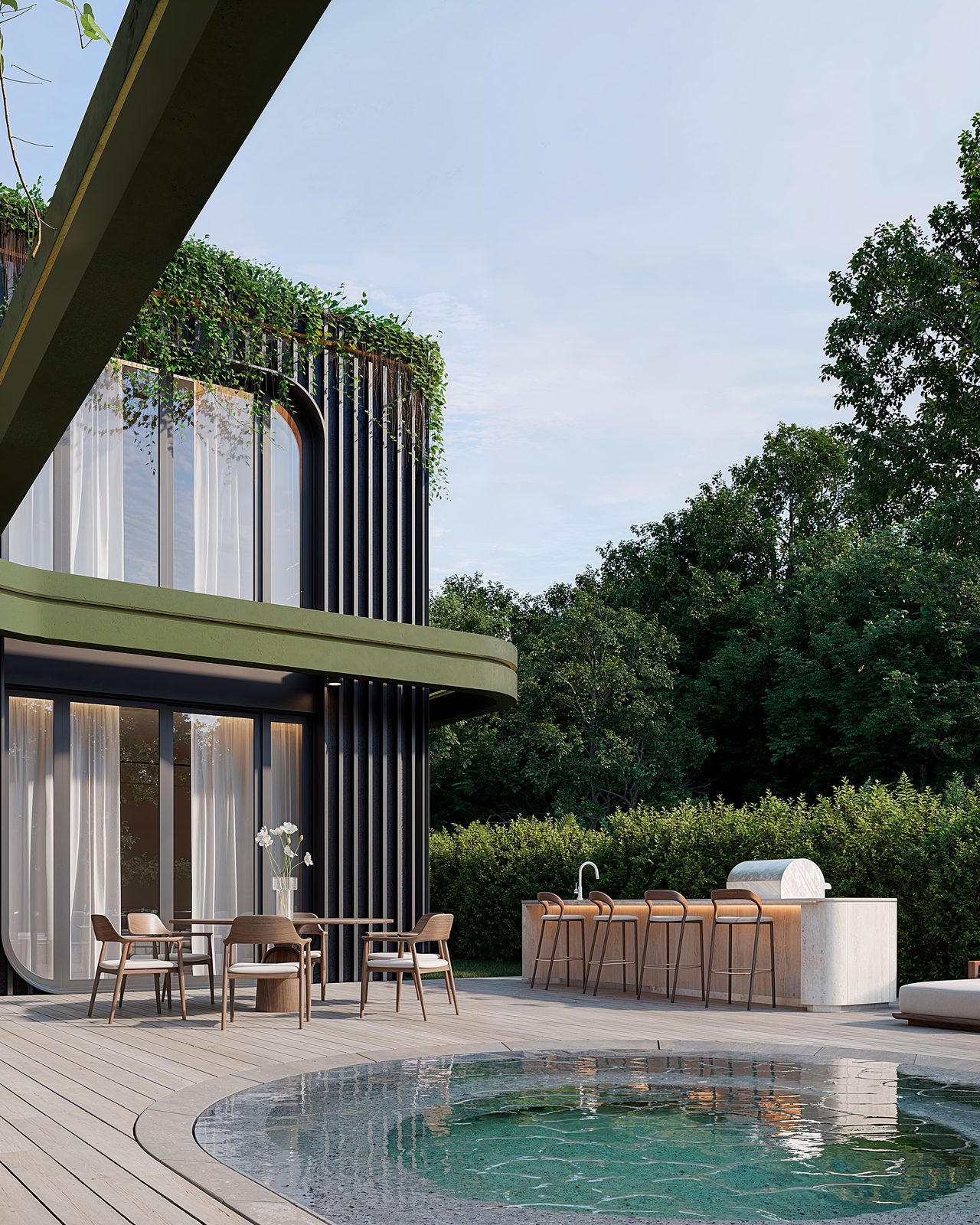 Tigertail — landscape, patio & pool
