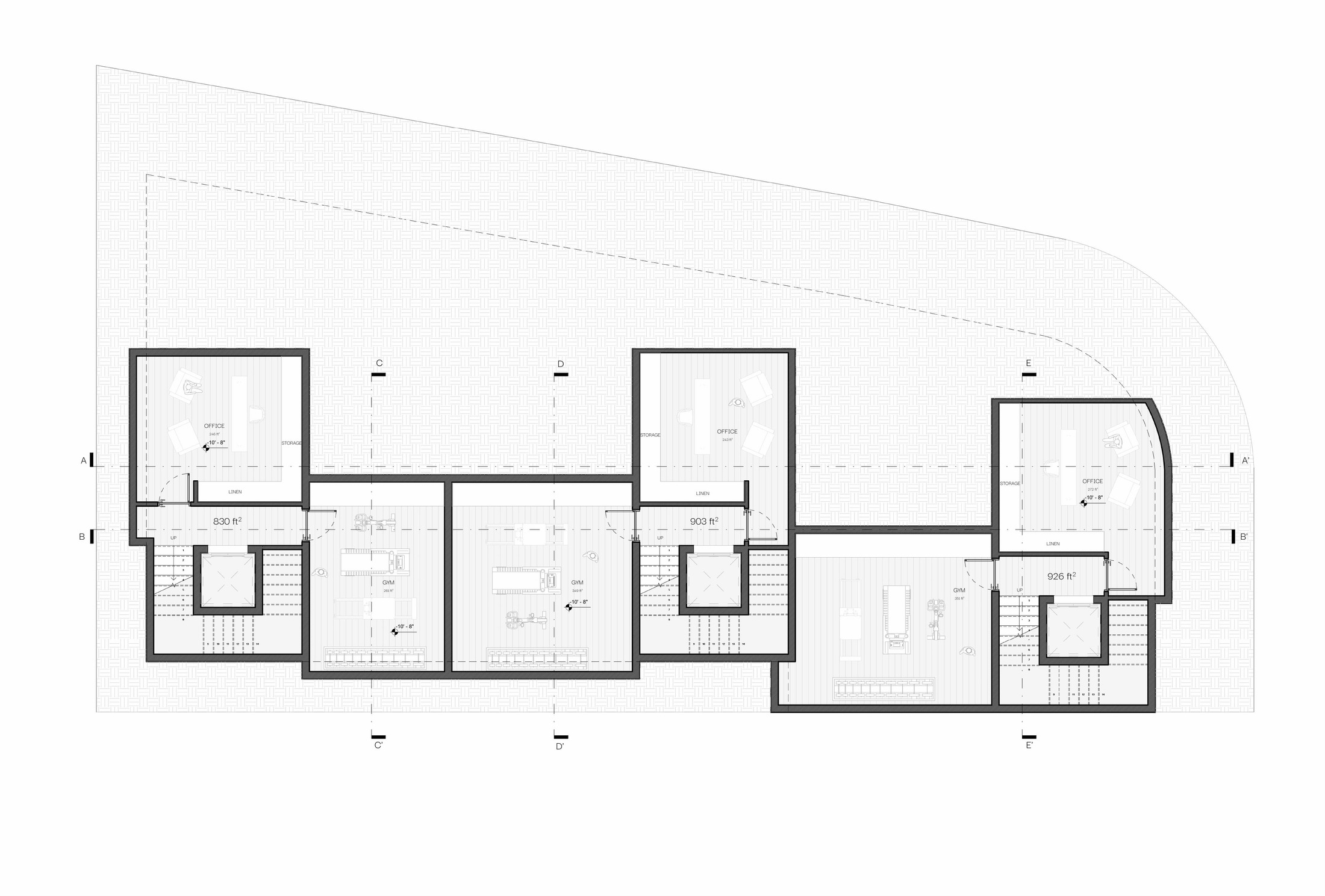 Town Houses — Basement Plan