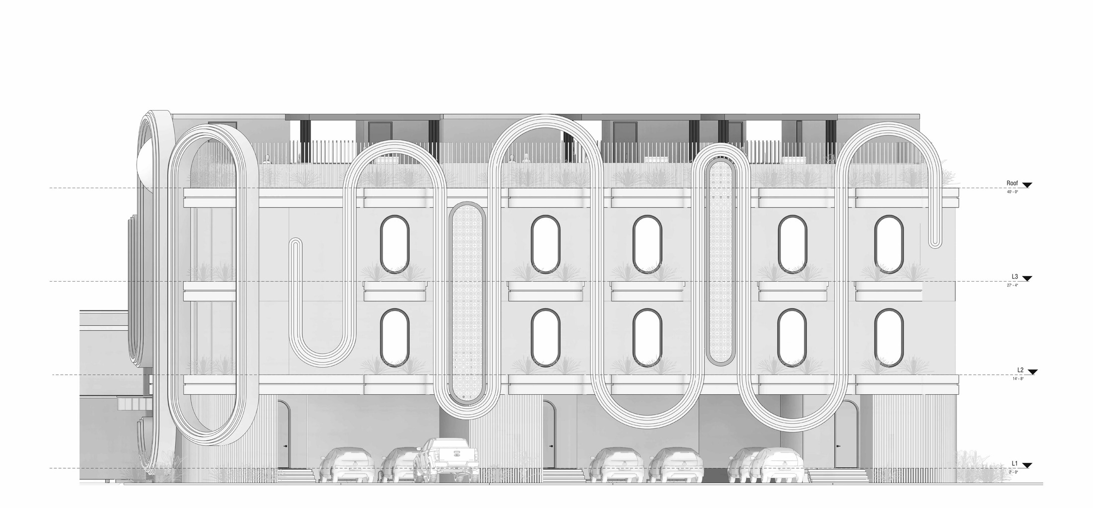 Town Houses — Principal Elevation